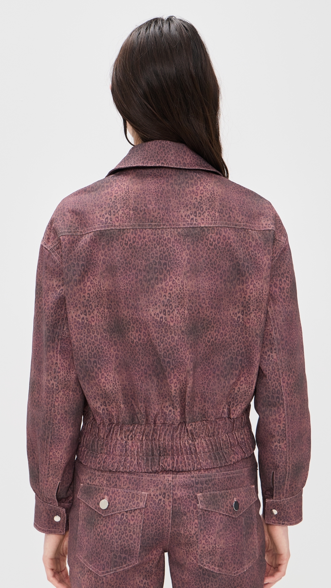 Cicely Flight Bomber Red Leopard