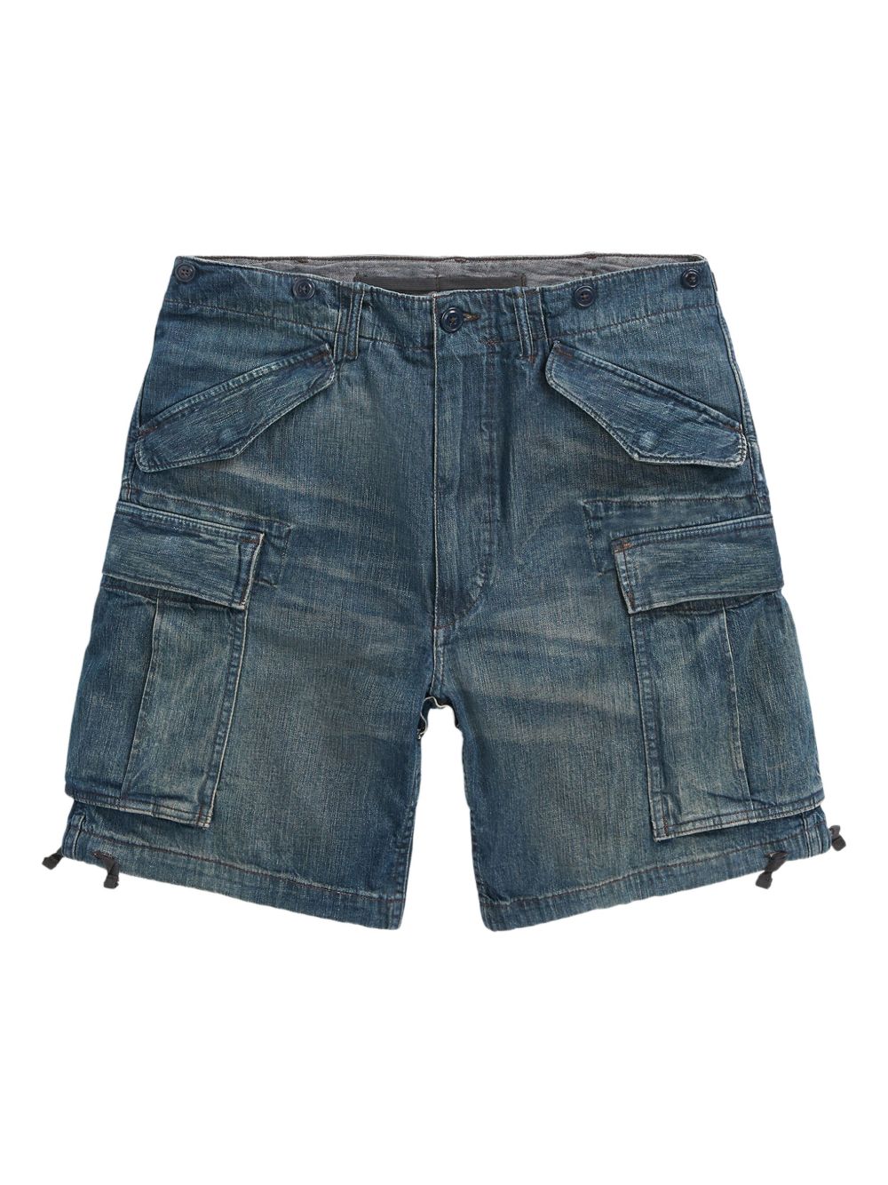 Cargo denim shorts - Blue