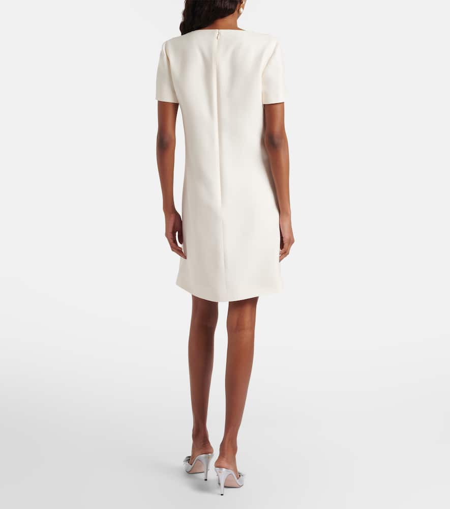 Crepe Couture bow-detail minidress