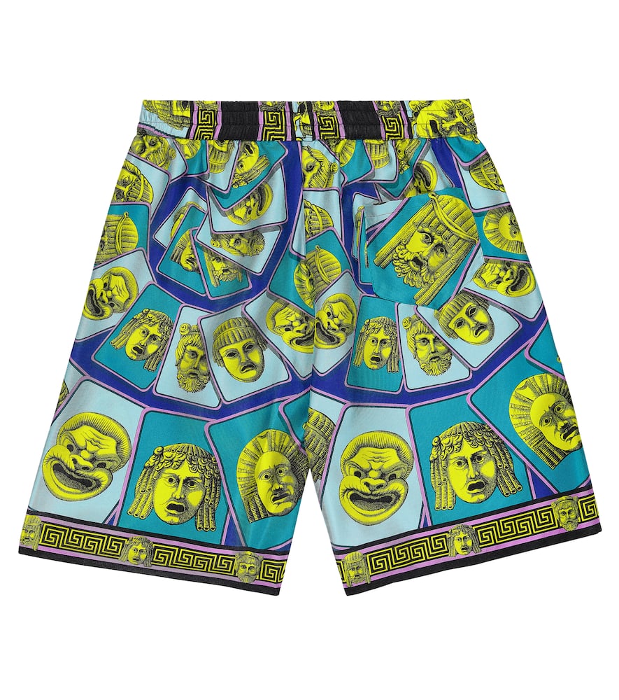 Le Maschere silk twill shorts