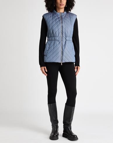Woman Vest Slate blue Size 4 Polyamide