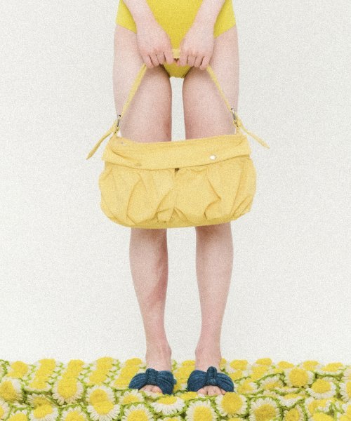 Cargo Two Pocket Shoulder Bag Yellow