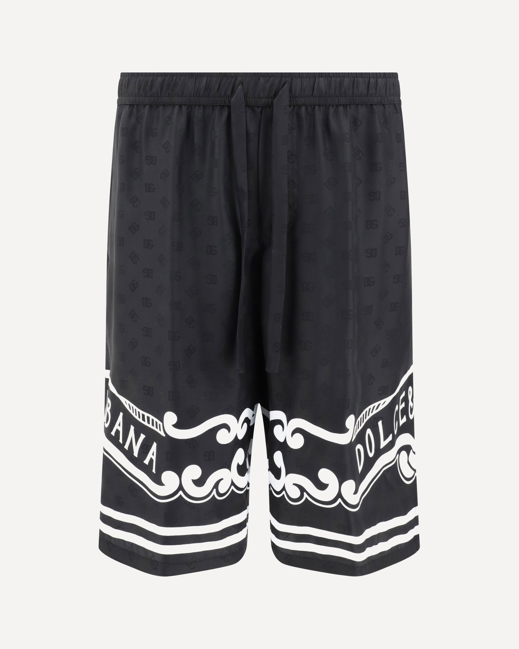 DOLCE & GABBANA Silk Shorts Male 46