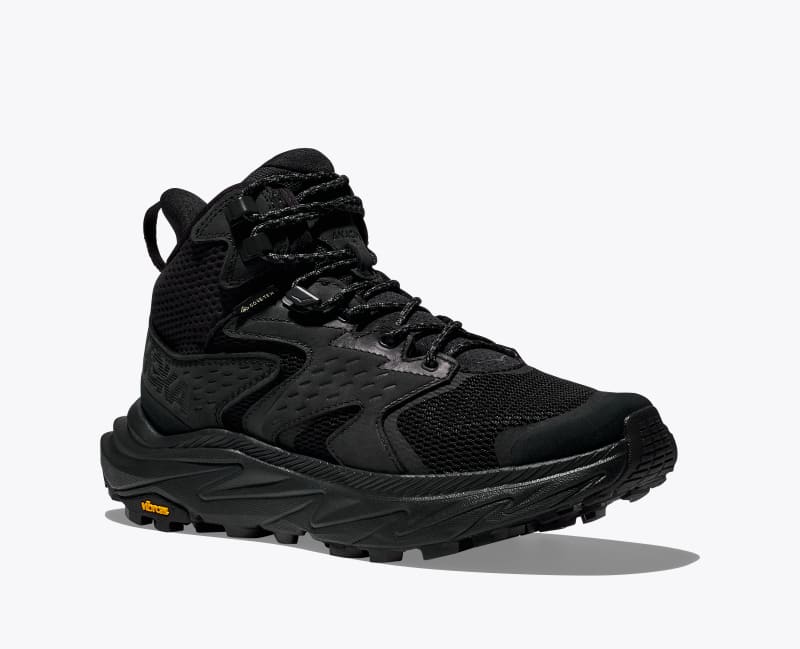 HOKA Men's Anacapa 2 Mid GTX Shoes in Black/Black