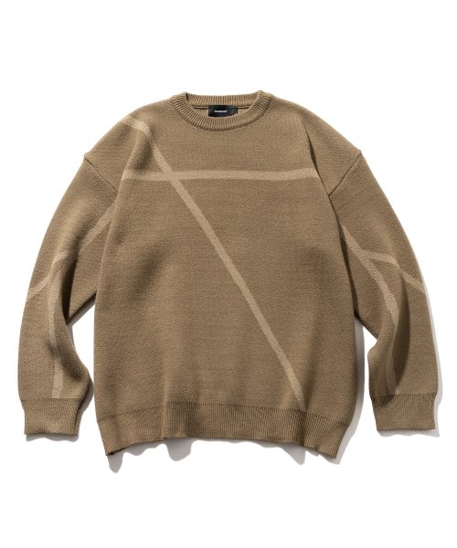Cross Incision Line Knit MFTNT001-BG