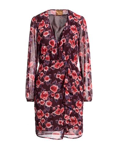 Woman Mini dress Plum Size 4 Polyester