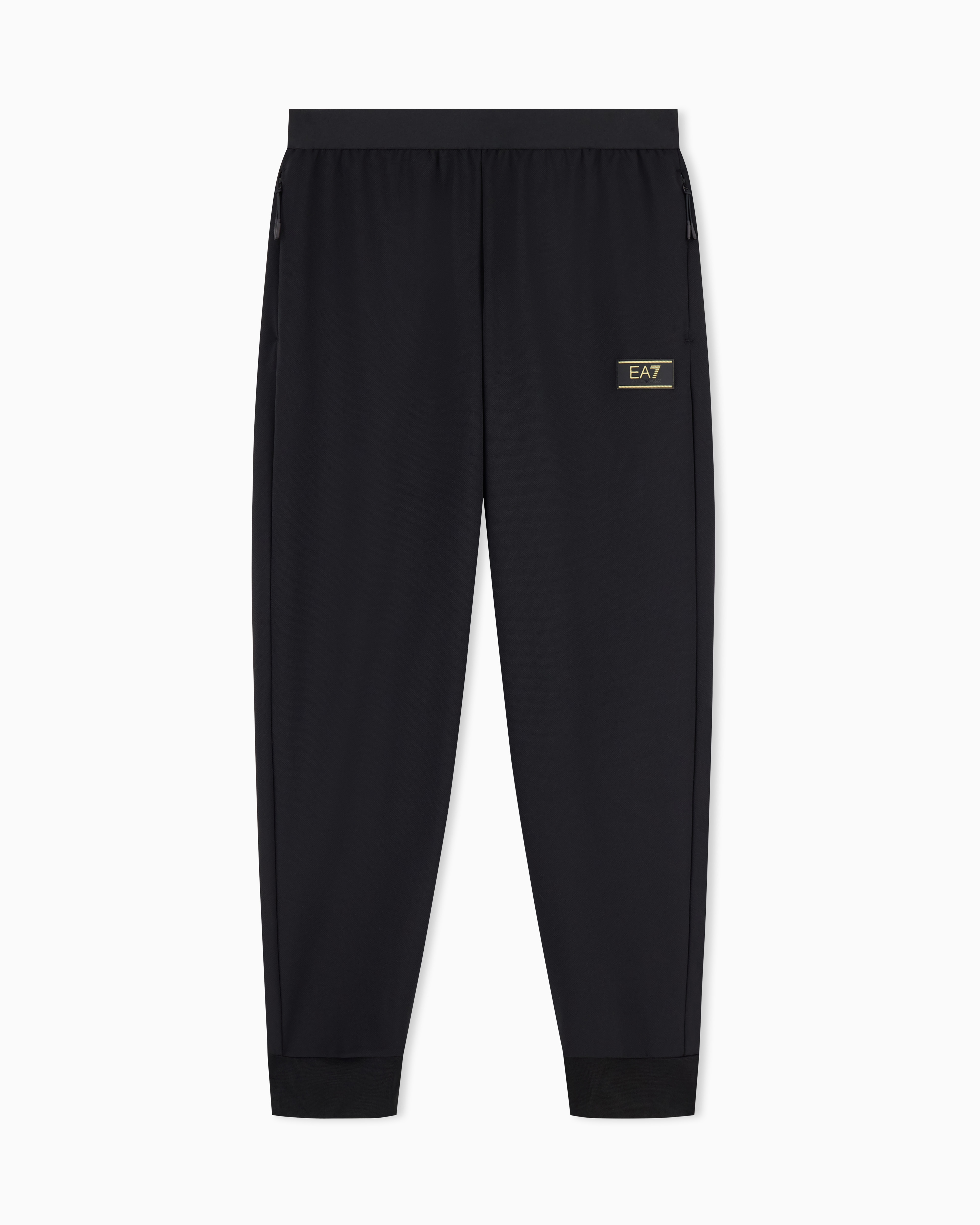 Stretch viscose-blend joggers