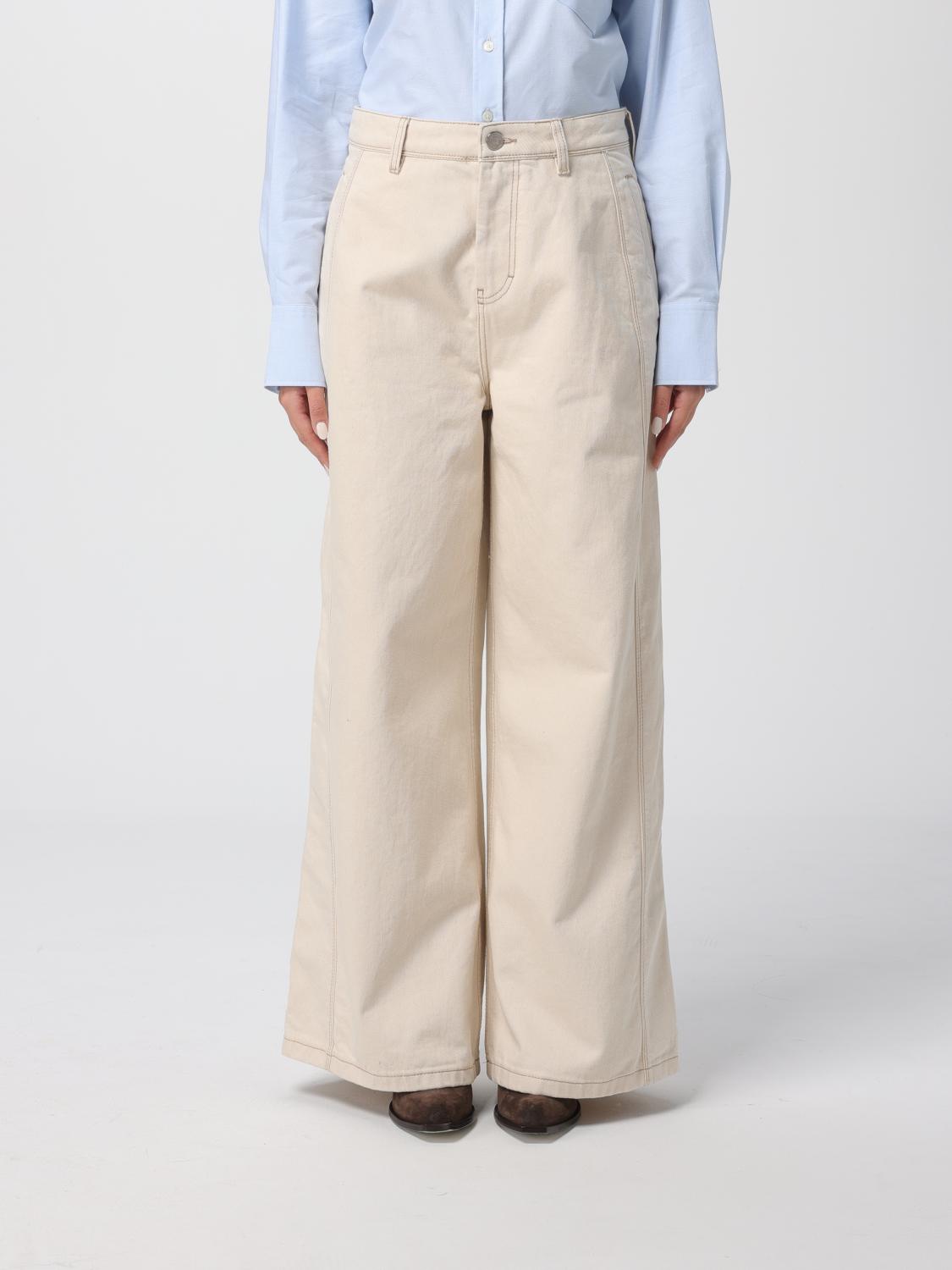 Jeans Woman color Beige