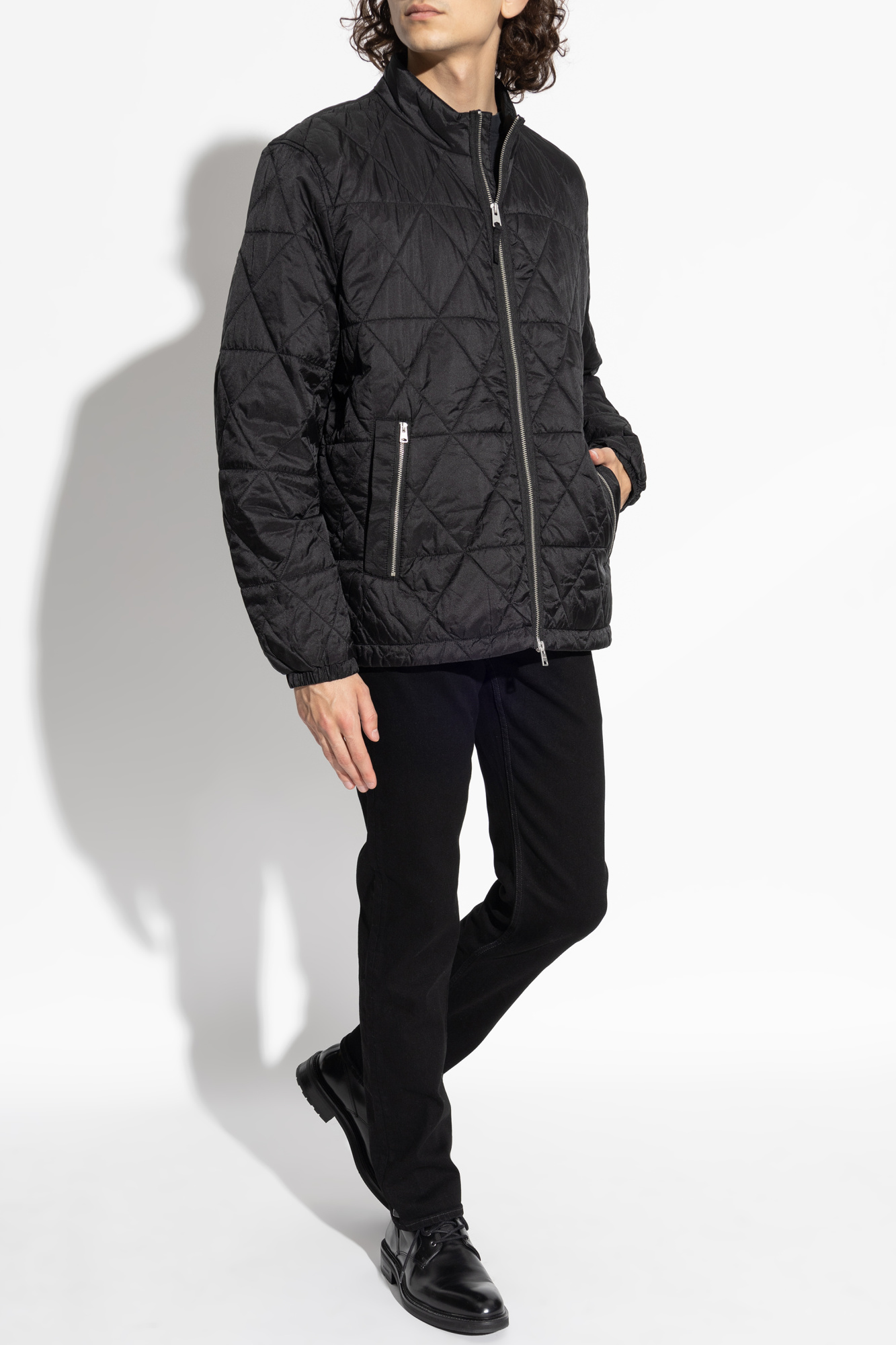 Quilted Jacket 'Tribex', Men's, Black