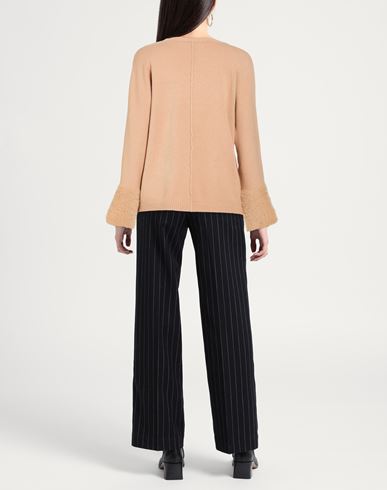 Z. o.e. Zone Of Embroidered Woman Sweater Sand Size S Viscose, Polyester, Polyamide