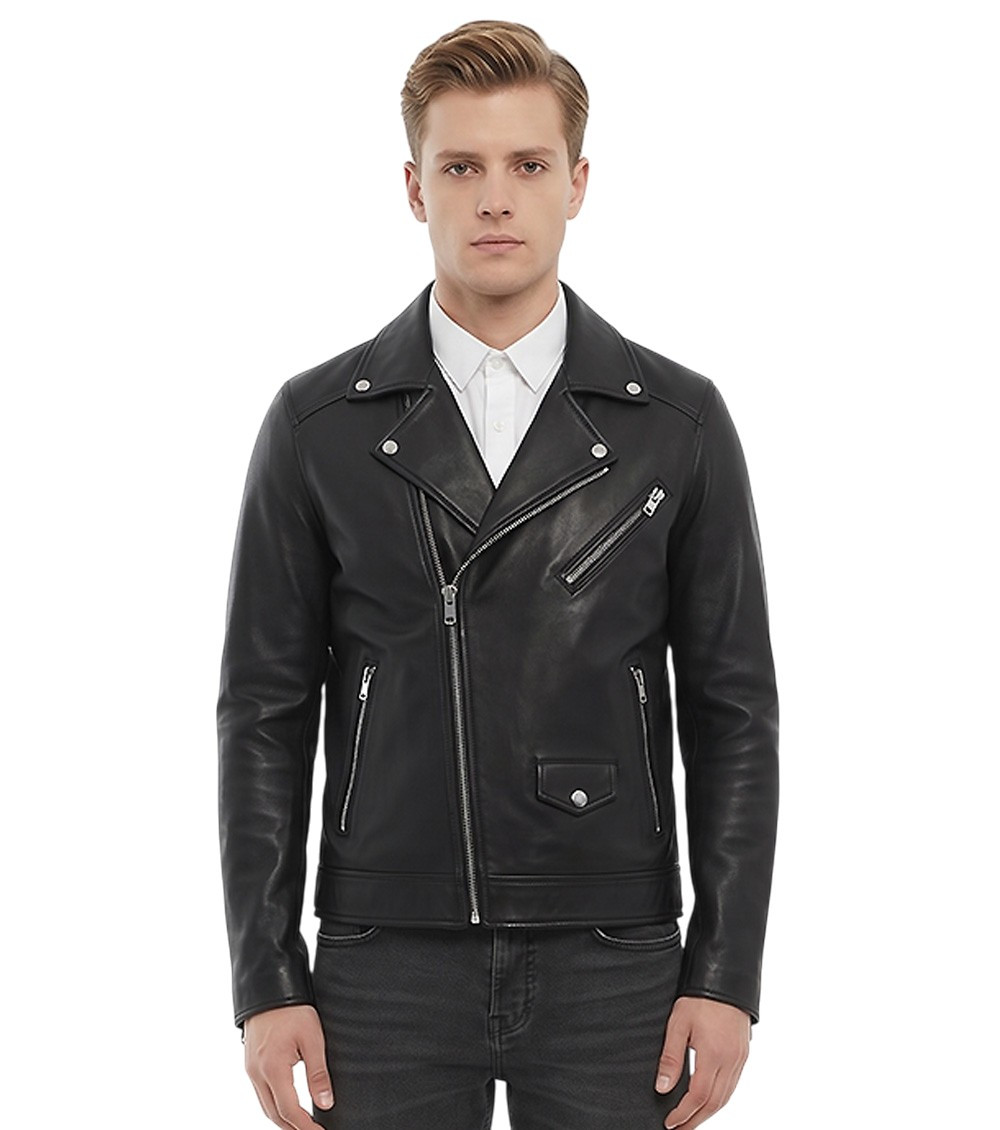 Black Notched Lapel Jacket