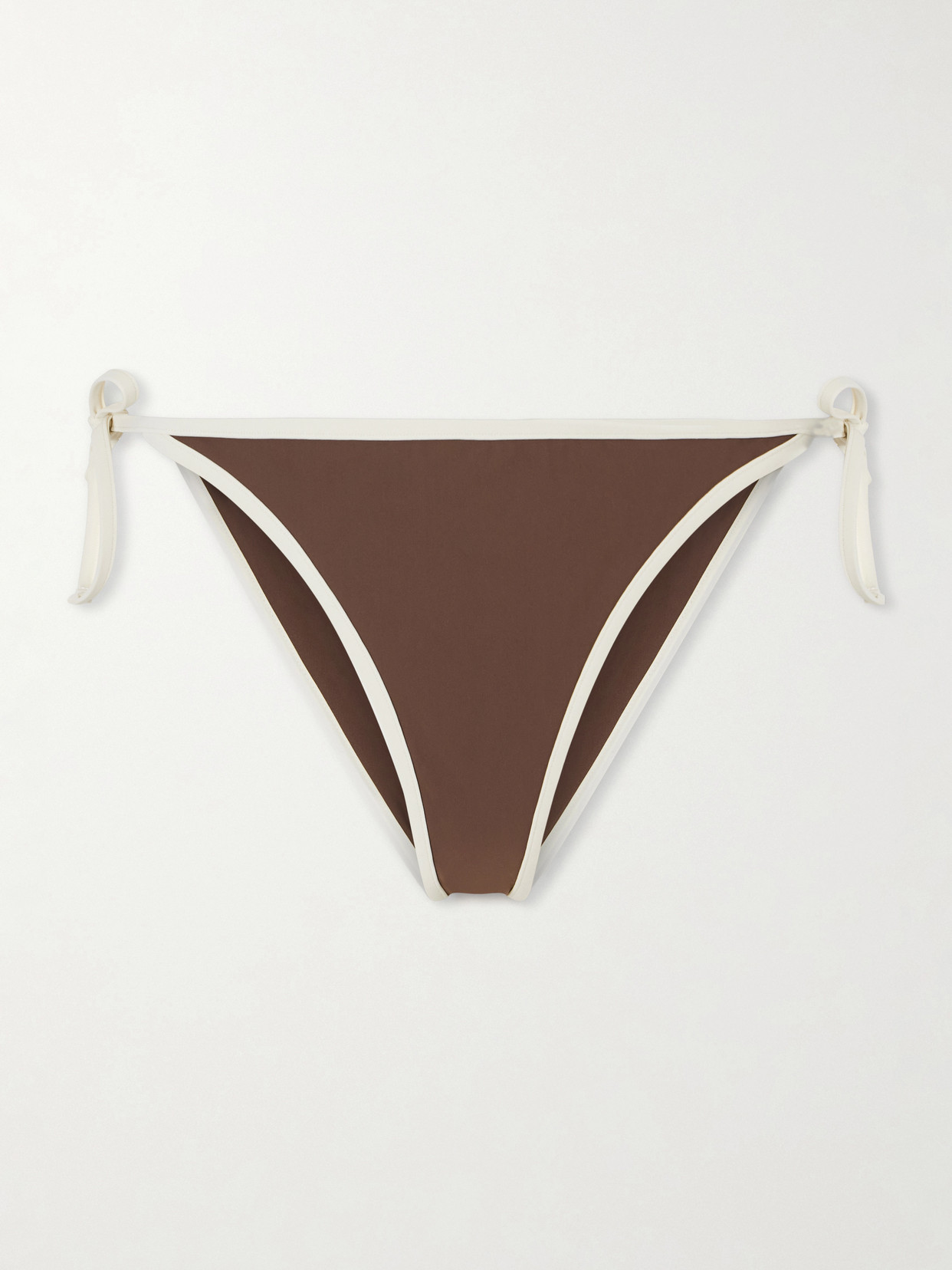 Knotted Bikini Briefs - Brown