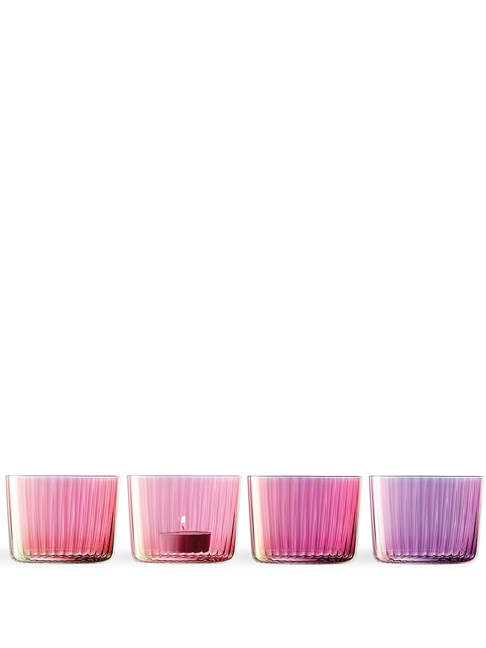 Gems tealight holder set - Pink