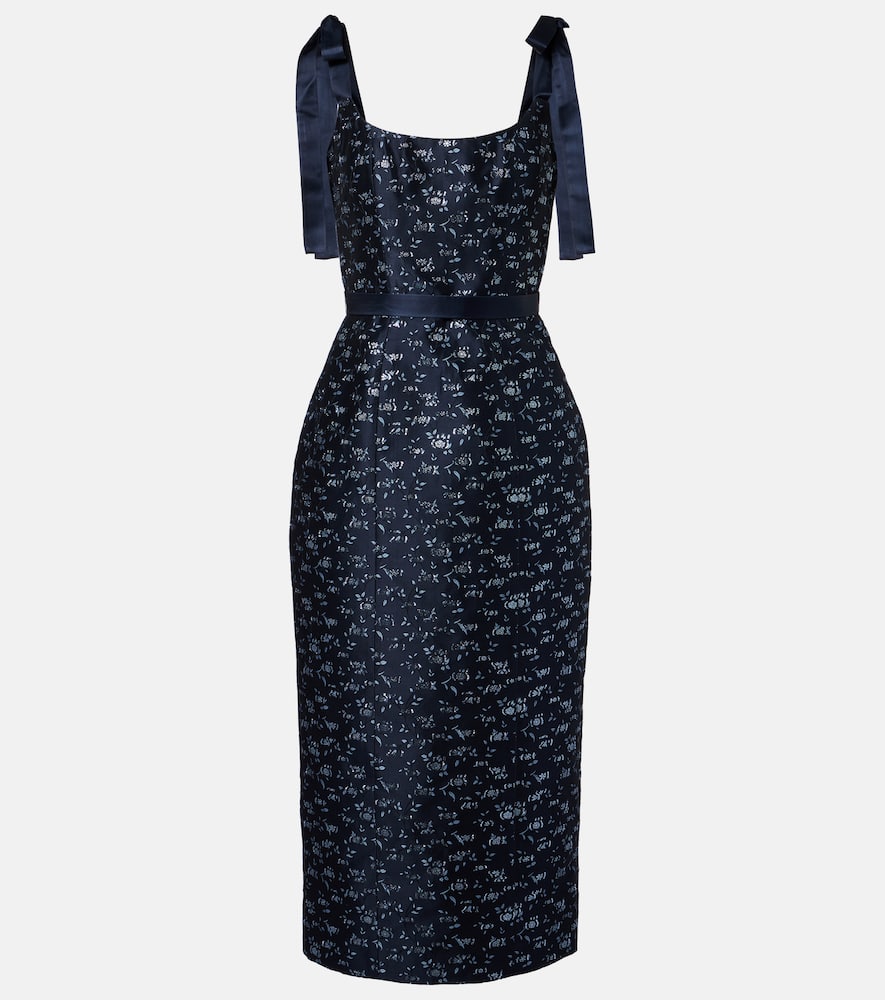 Acacia floral brocade corset dress