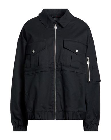 Woman Denim outerwear Midnight blue Size XS Cotton, Elastane