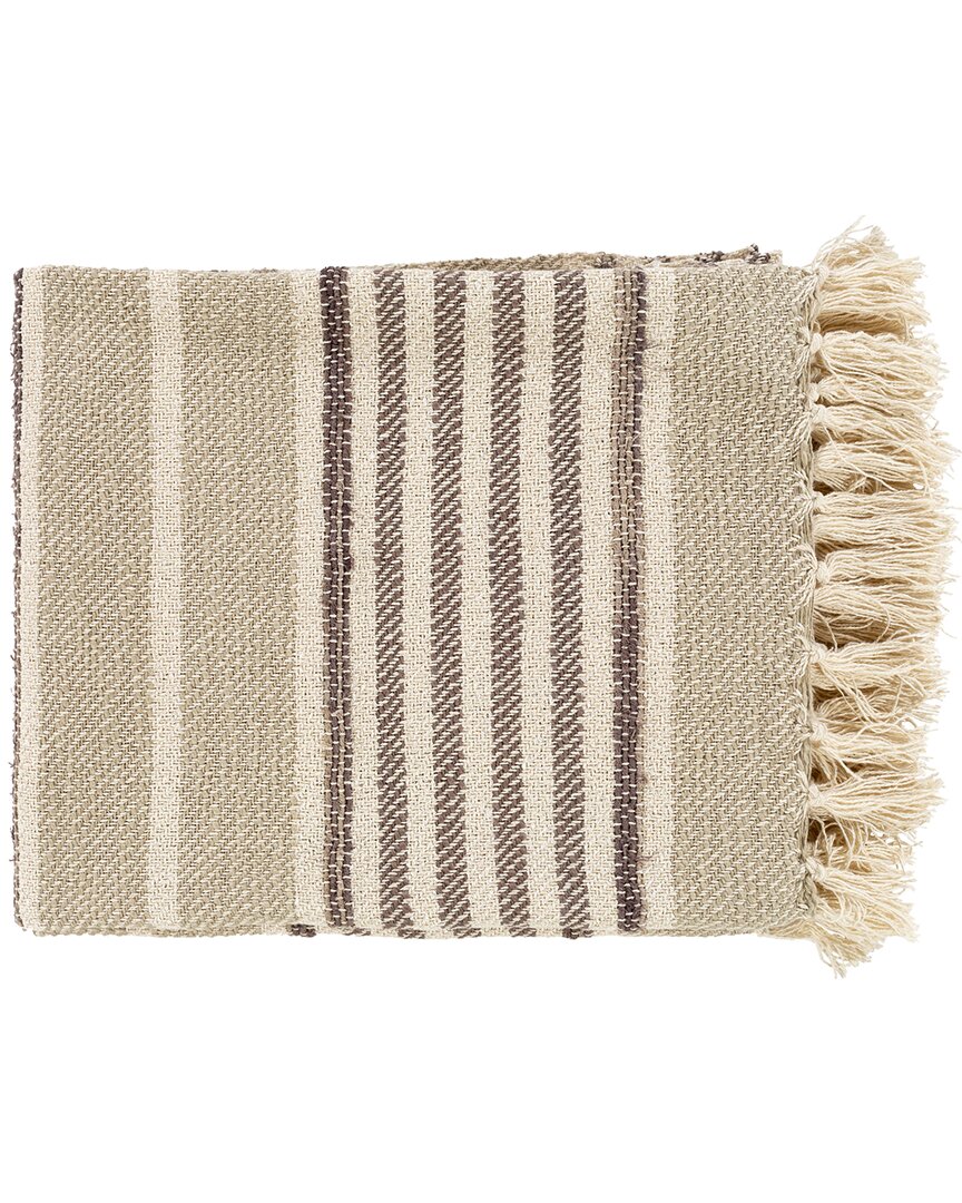 Surya Beau Khaki Throw