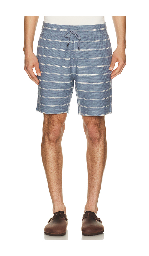 Faherty Whitewater Sweatshorts in Blue,White. M. Also in L, S, XL/1X