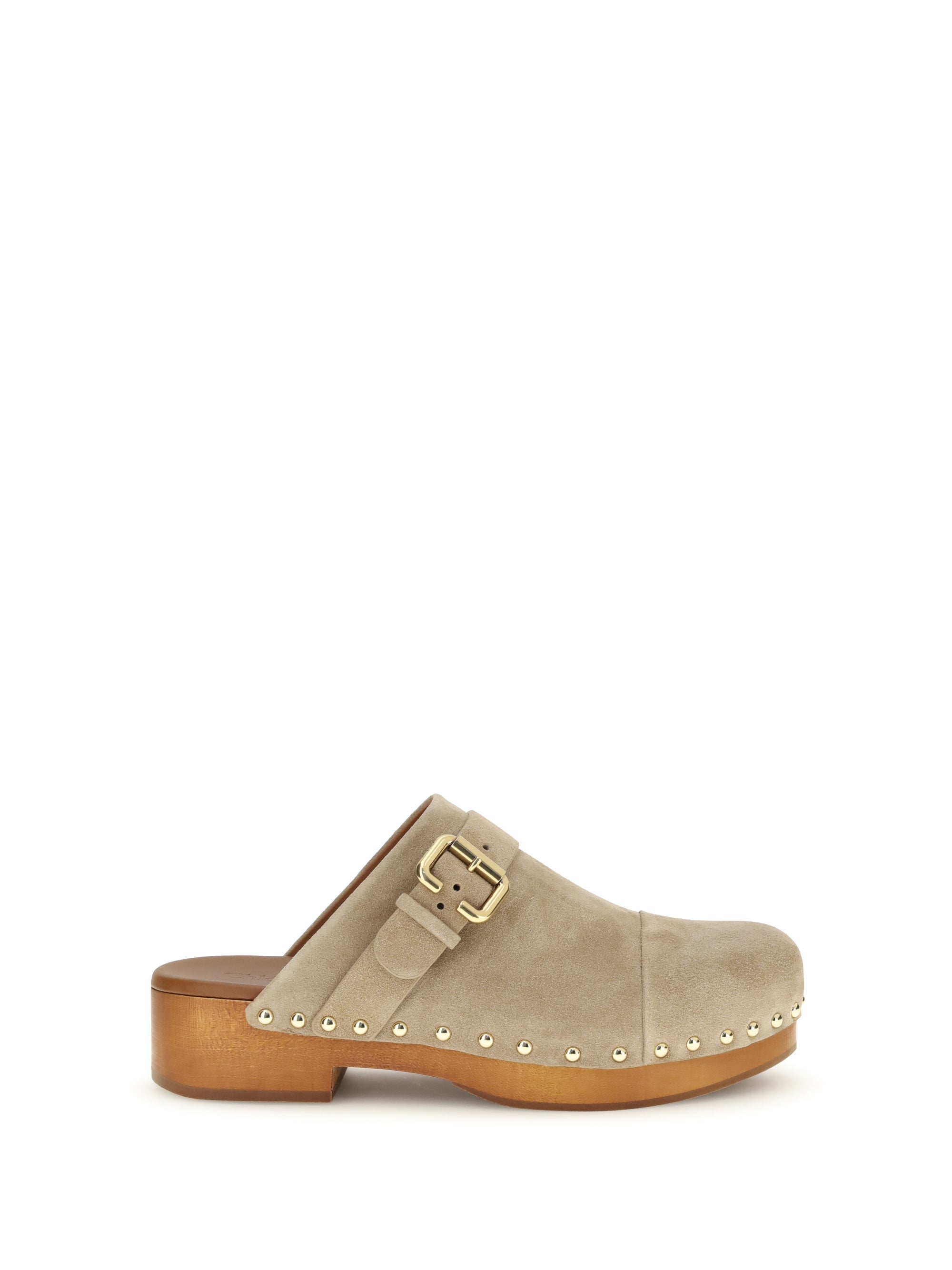 Jeannette Clog Mule — Beige