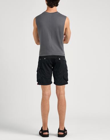 Man Shorts & Bermuda Shorts Black Size 29 Cotton, Elastane