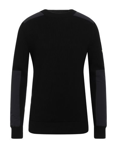 Man Sweater Black Size L Virgin Wool