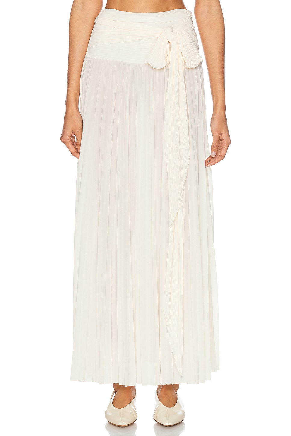 Ronny Kobo Ines Skirt in Cream.  S. Also in L
