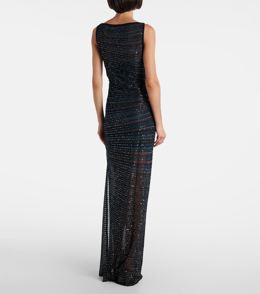 Semi-sheer maxi dress