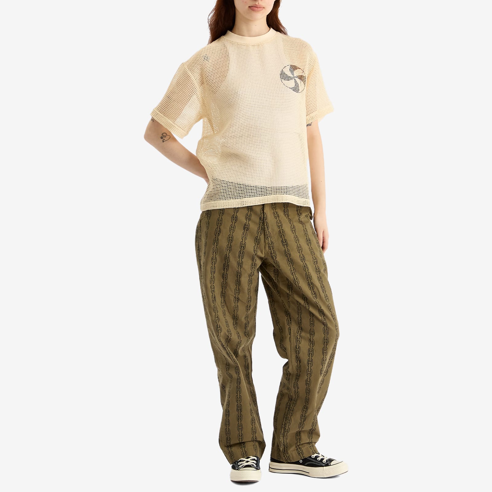 Heresy Women's Mesh T-Shirt in Ecru