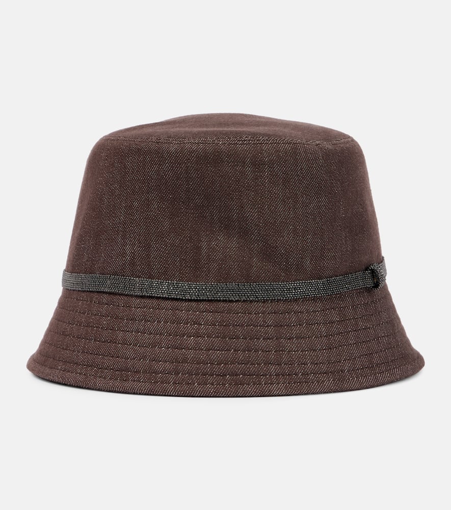 Monili denim bucket hat
