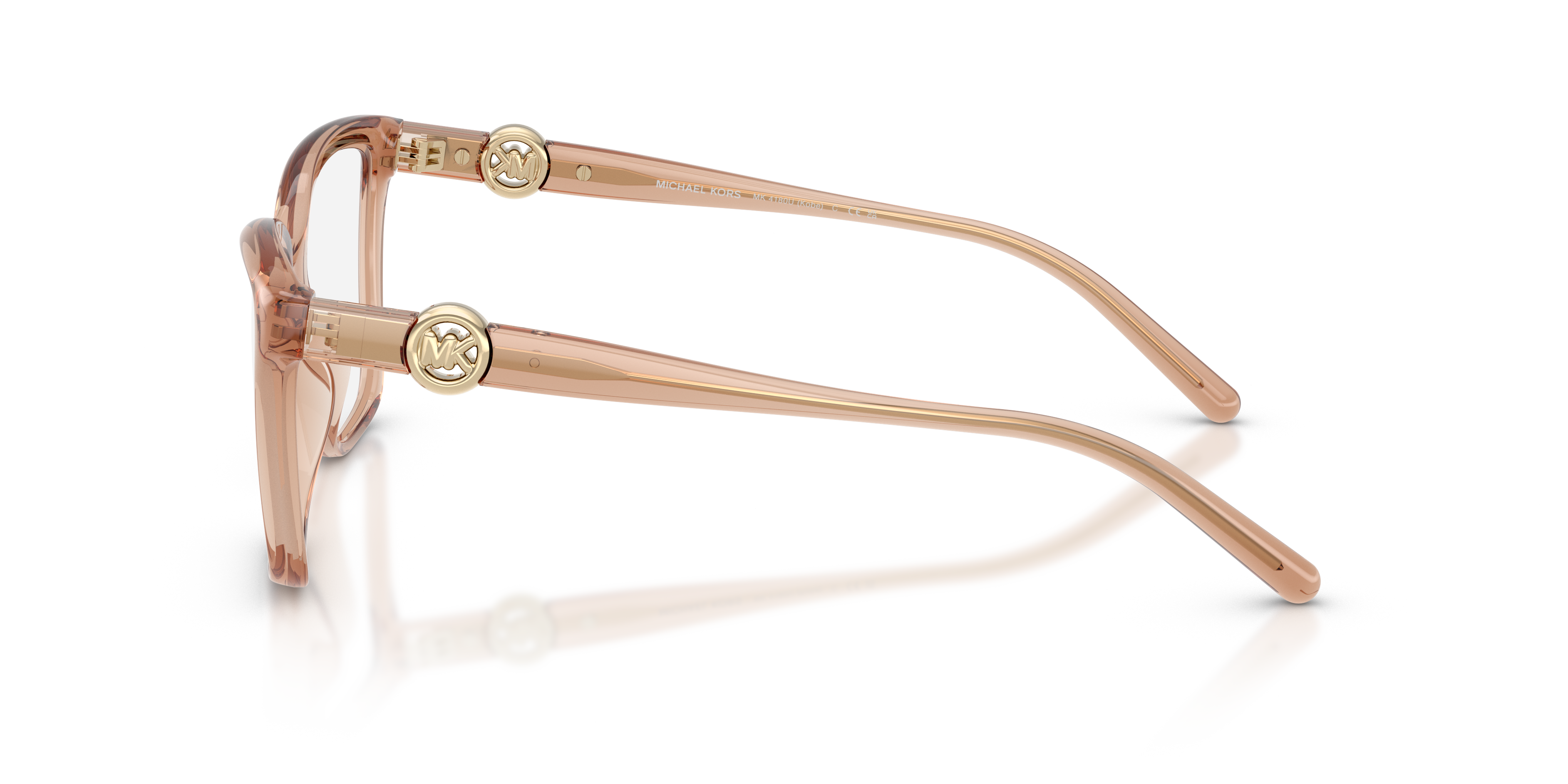 Michael Kors Mujer Michael Kors MK4180U KOBE 4051 Monturas ópticas Inyectado Marrón Transparente Cuadrada Norma