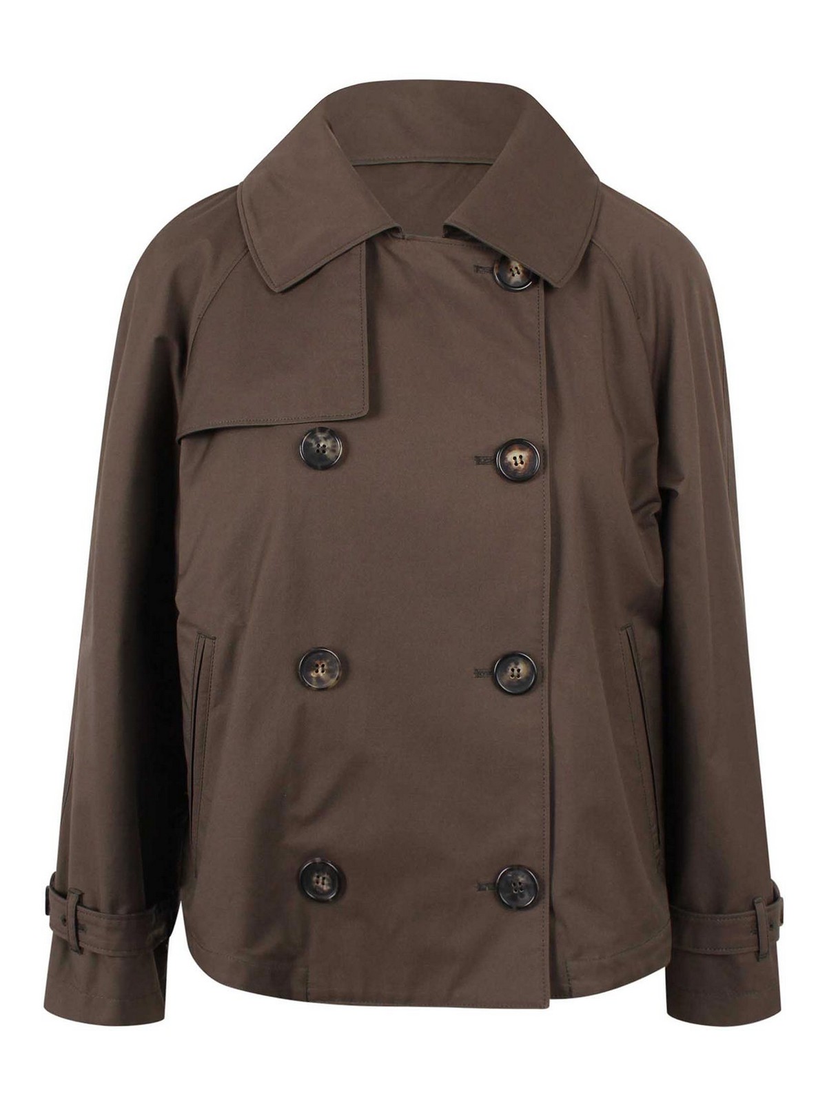 Waterproof short trench coat