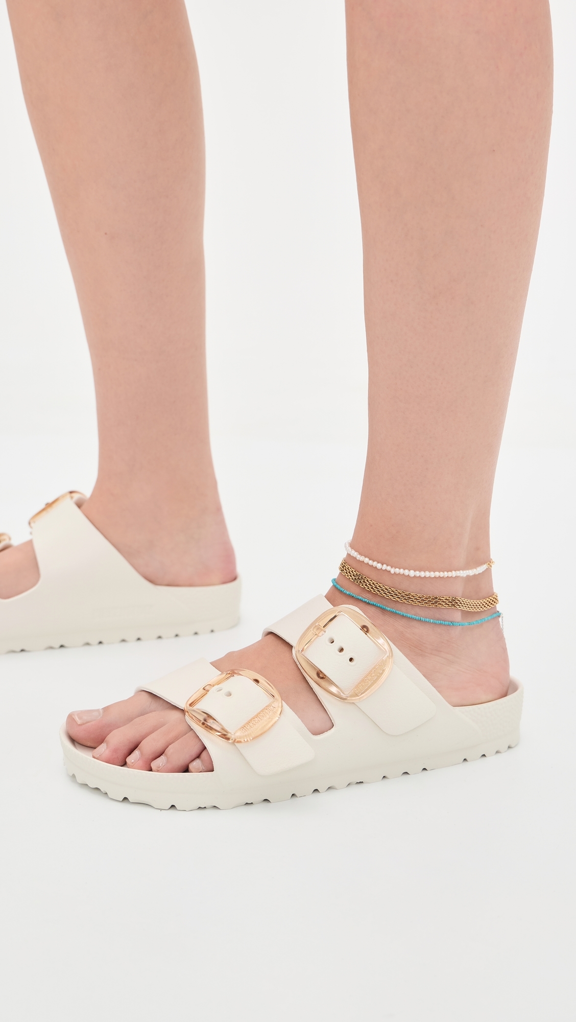 Arizona EVA Big Buckle Sandals Eggshell