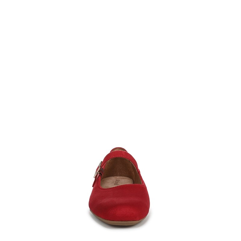 Women's Wexley Mary Jane Ballet Flat Shoes (Red Fabric)