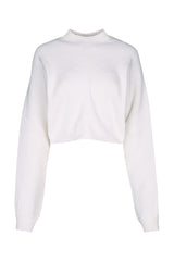 Alaia Batwing Jumper Sweater — White