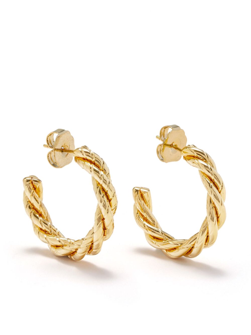 Sonia hoop-design earrings - Gold