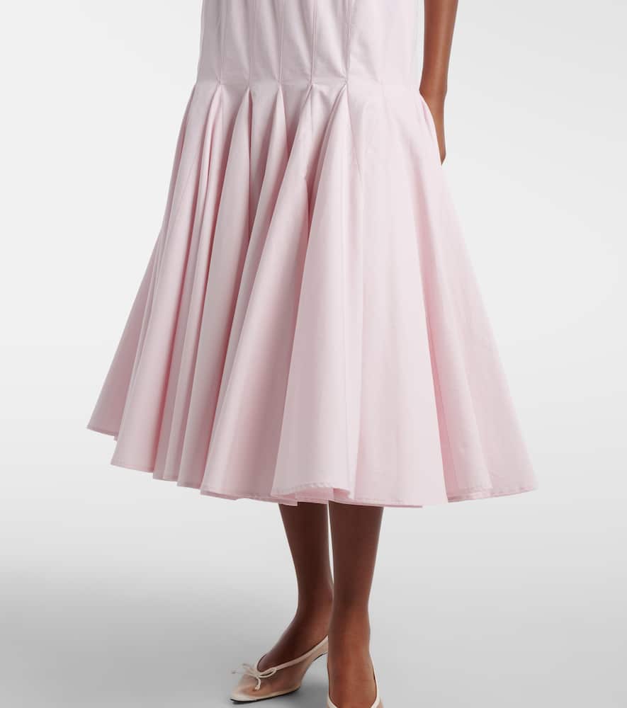 Agave cotton midi dress