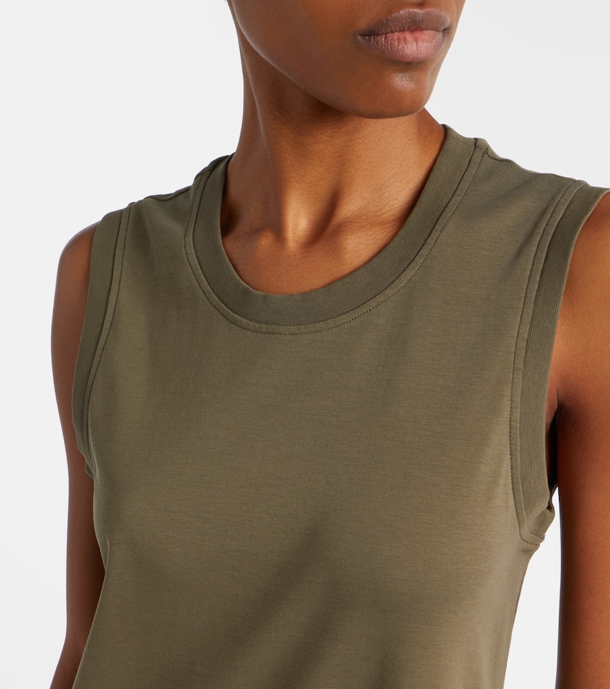 Cotton jersey midi dress