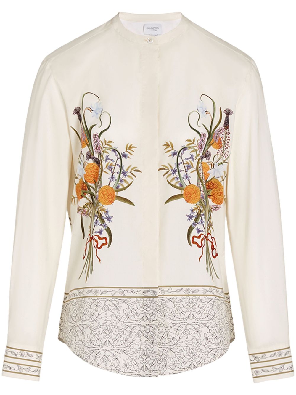 Marigold Bouquets blouse - White