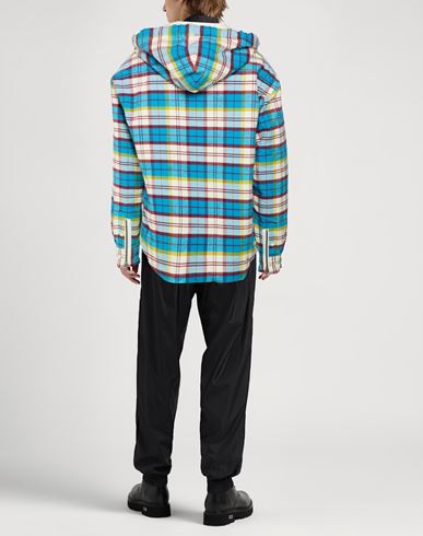 Man Jacket Azure Size 4 Cotton