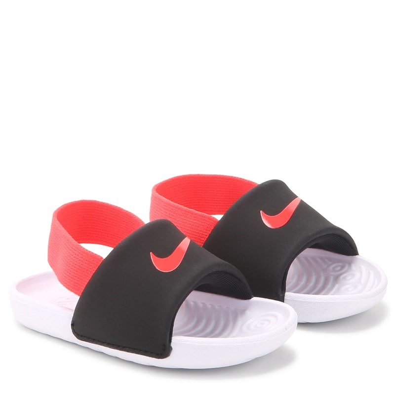 Kids' Kawa Slide Sandal Baby/Toddler Sandals (Black/Crimson Red)