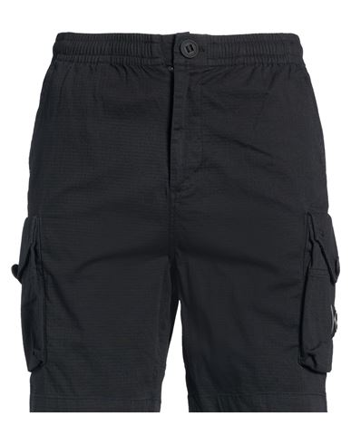 Man Shorts & Bermuda Shorts Black Size M Cotton, Elastane