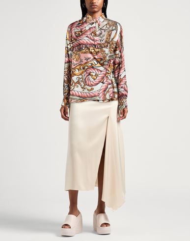 Couture Woman Shirt Pink Size 10 Silk