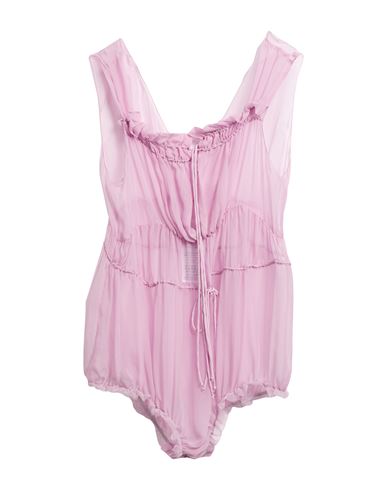 Woman Bodysuit Pink Size 8 Silk