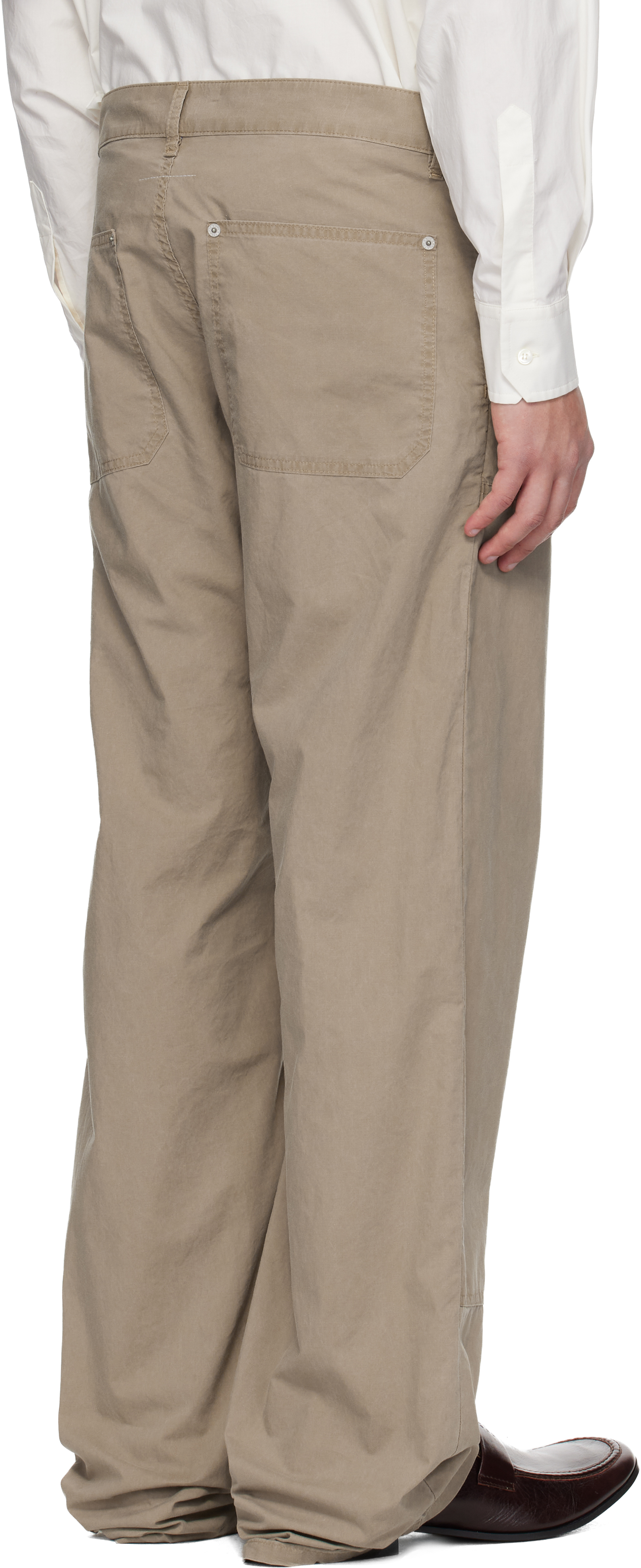 Beige 5 Pockets Jeans