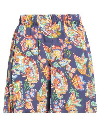 Woman Shorts & Bermuda Shorts Navy Size XL Viscose