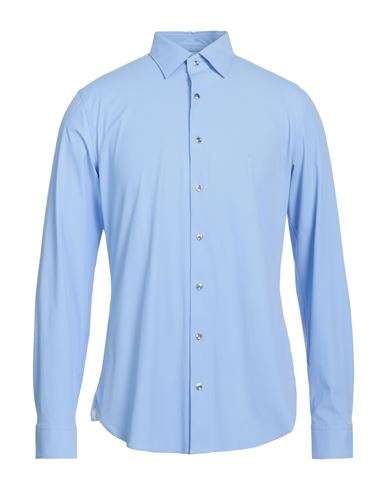 Man Shirt Sky blue Size 17 ½ Nylon, Elastane
