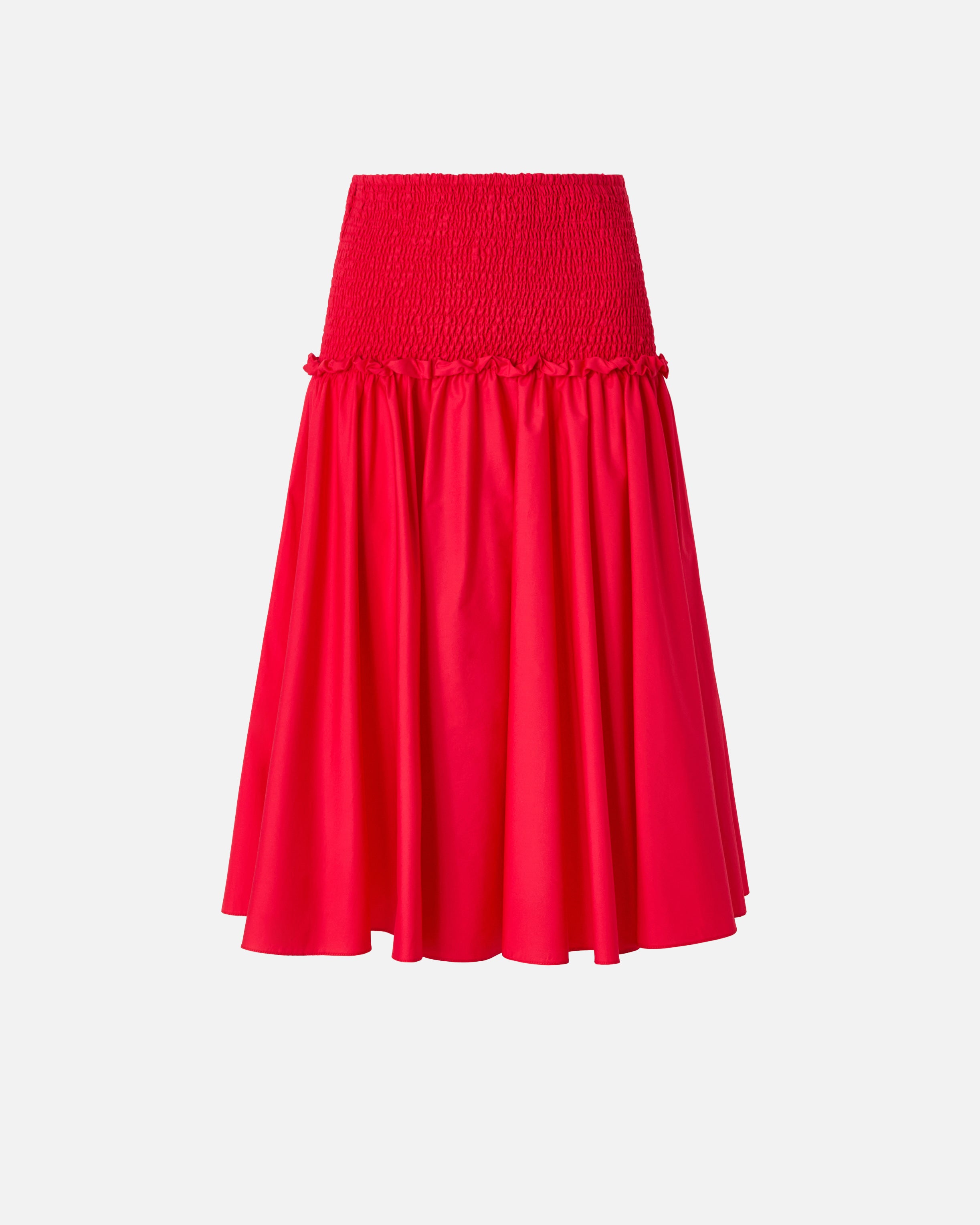 Midi skirt with elasticated band - L