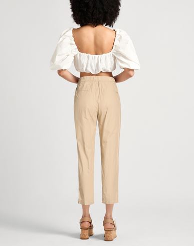 Woman Pants Camel Size 10 Cotton