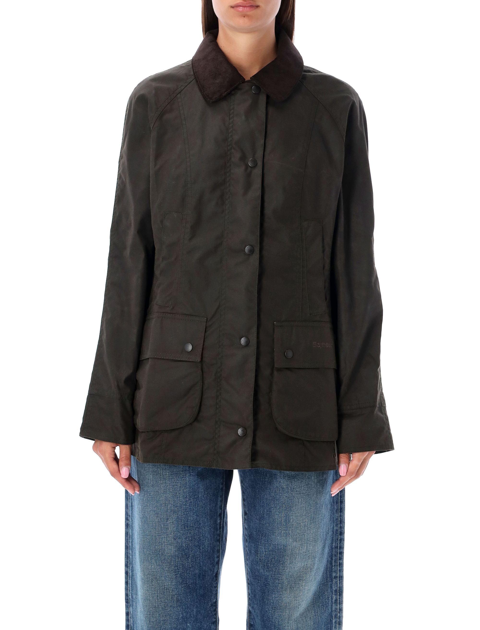 Beadnell Heritage Waxed Jacket with Corduroy Collar