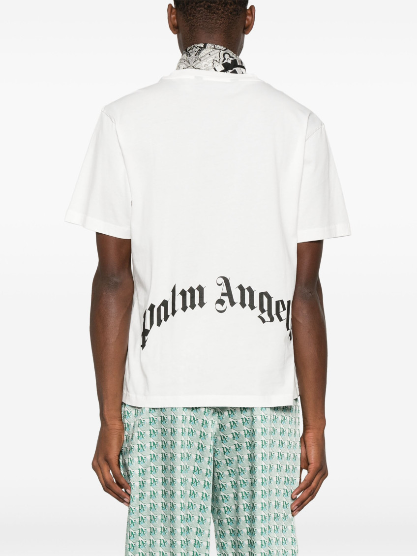 Curved-logo T-shirt - White