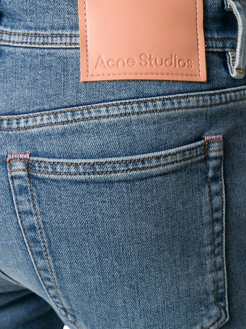 Slim-fit mid-rise jeans